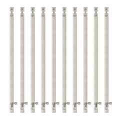 Atom 24 inch Aluminium Satin Finish Heavy Duty Joint-Less Tower Bolt, TB002-24 inch-SS-110 (Pack of 10)