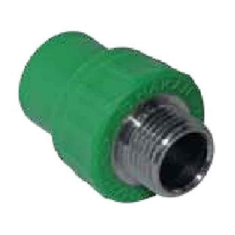 Hepworth 32mm x 3/4 inch PP-R Green Round Male Pipe Socket, 4302703227421 (Pack of 100)