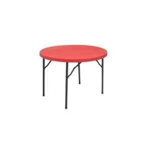 Supreme Disc Red Foldable Round Table