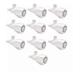 Fastgear Plastic White Chrome Finish Angle Valve, FG1014 (Pack of 10)