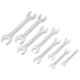 Stanley 8 Pieces Metric CRV Steel Slimline Double Open End Spanner Set, 1-87-718