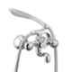 Mysis M-MN-19 Moon Brass Chrome Finish Wall Mixer with Hand Shower