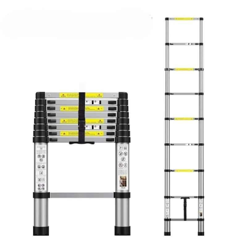 Smarty 9 Step 9ft Aluminium Foldable Telescopic Ladder with Locking Mechanism