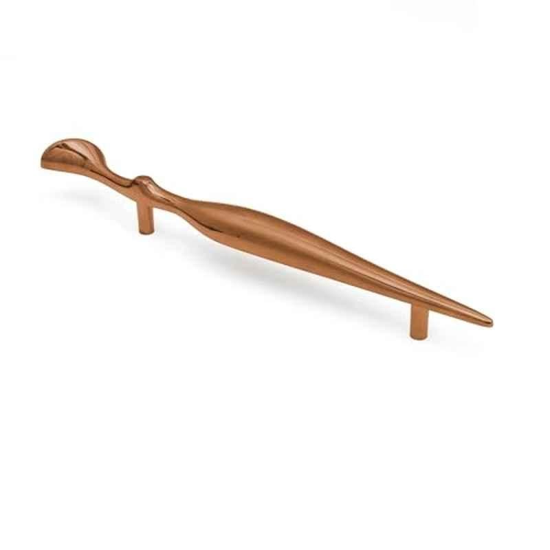 Plantex 96mm Zinc Rose Gold PVD Finish Pull Cabinet Handle for Home & Office, APS-DTC-9136-RG-96MM