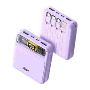 Foxin All-in-one 22.5W 10000mAh Li-Polymer Lavender USB Power Bank