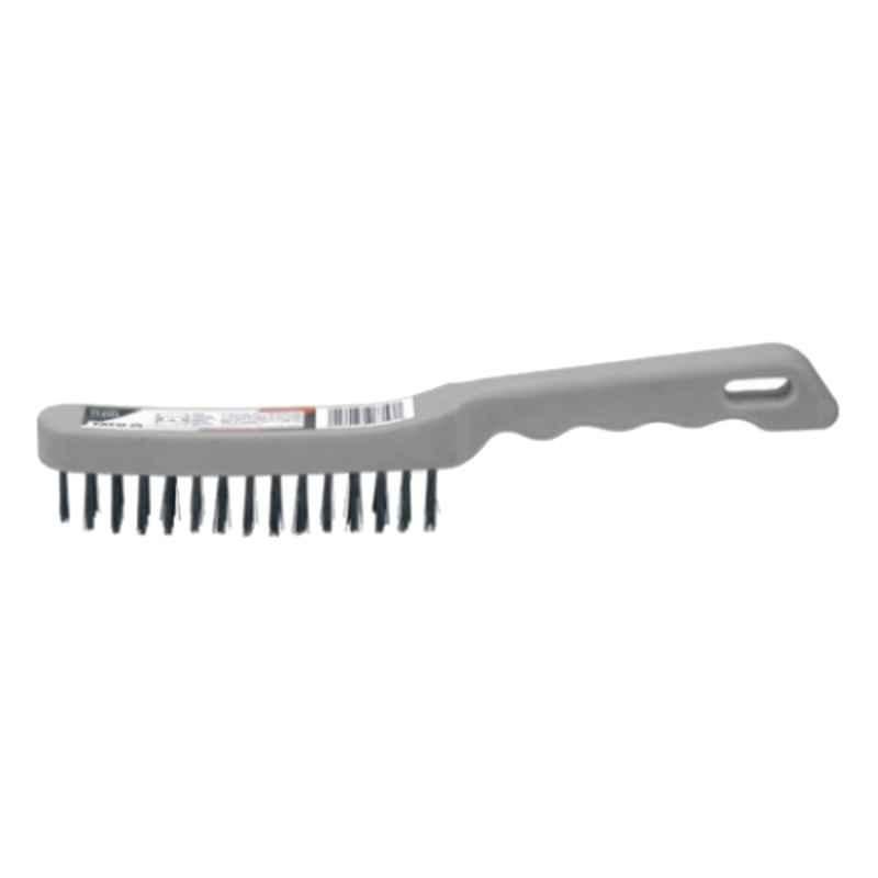 Yato 3 Rows Steel Wire Brush with Plastic Handle, YT-6353