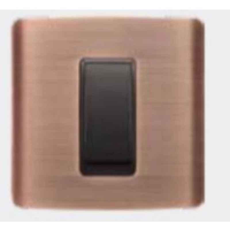 Crabtree Murano 8 Module-S Ducor Copper Die Cast Modular Combined Plate, ACUPLCKV08 (Pack of 5)