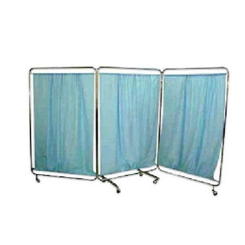 Acme 1727x2450mm 3/4 Fold Bed Side Screen with Curtain, Acme-2092