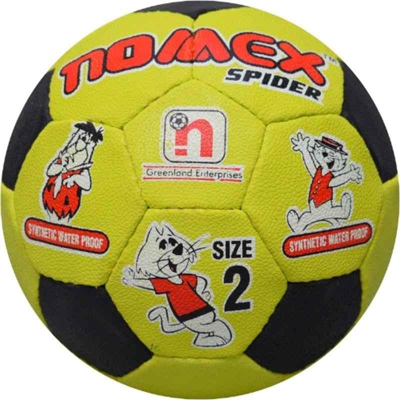 Nomex Spider Rubber Black & Yellow Football, FB-07-02, Size: 2