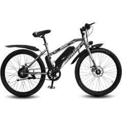 Matelco UNISEX EA 26 7.5Ah 26 inch Grey & Black Single Speed Electric Cycle with Li-ion Battery, Speed: 28 km/hr