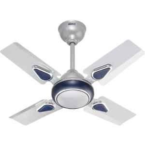 Almo Safari 50W Energy Efficient Silver & Blue Anti Dust 4 Blade Ceiling Fan, Sweep: 600 mm (Pack of 2)