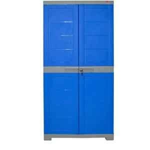 Cello Novelty 37x59.3x122.5cm Plastic Blue & Grey 2 Doors Cupboard