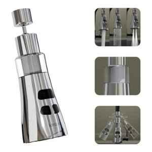 Lorazzo Flo ABS & Stainless Steel Metallic Matt Tap Extension with  Water Filter for Kitchen Sink, LRZTE0251S01