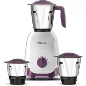 Bajaj Ninja 750W White & Purple Mixer Grinder with 3 Jars, Carve 750