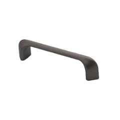 RAB 96mm Zinc Black Satin Matt Finish Drawer Pull Handle, N1102 (Pack of 3)