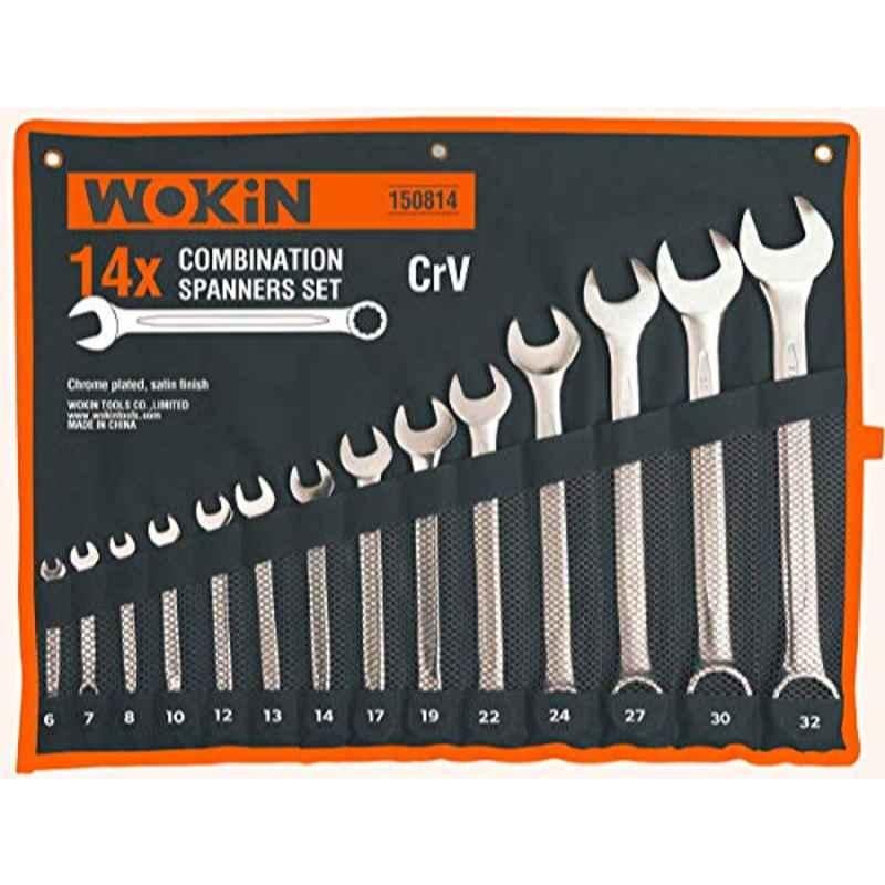 Wokin 14 Pcs CrV Combination Spanner Set