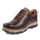 Rich Field SGS1129BRN Leather Low Ankle Steel Toe Brown Work Safety Shoes, Size: 7