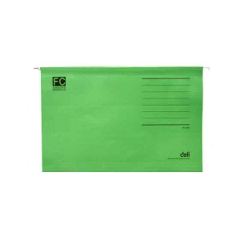 Deli 25Pcs F/C Green Suspension File Box, 5469