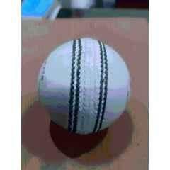 Wingspot 001 White Leather Cricket Ball