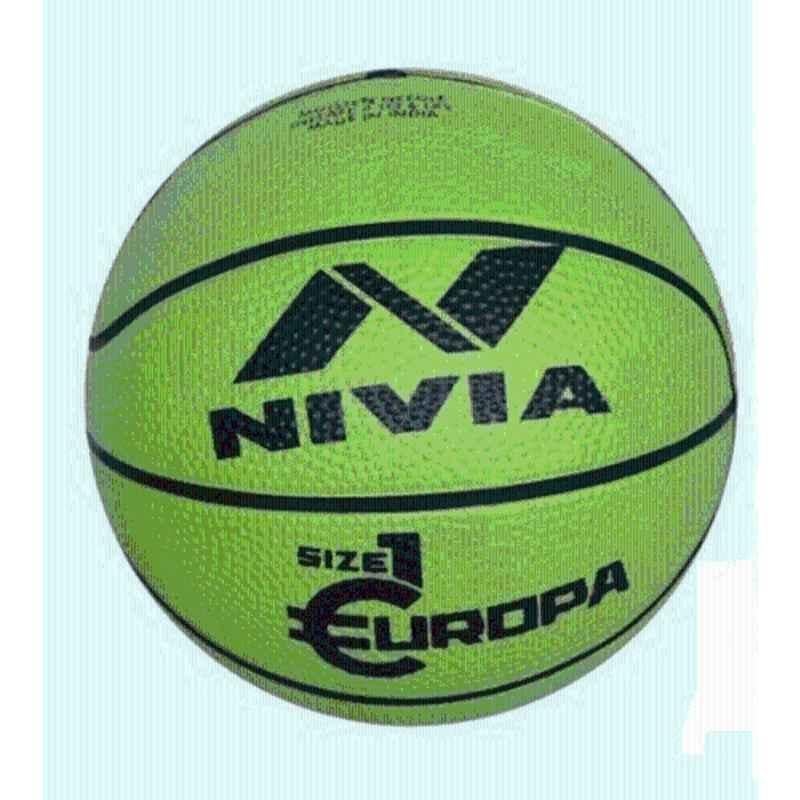 Nivia Europa Green Basketball for Kids, Size: 3