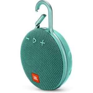 JBL Clip 3 3.3W Teal Ultra-Portable Wireless Speaker with Mic, JBLCLIP3TEAL