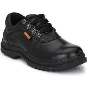 Timberwood TW12 Genuine Leather Steel Toe Black Work Safety Shoes, Size: 8