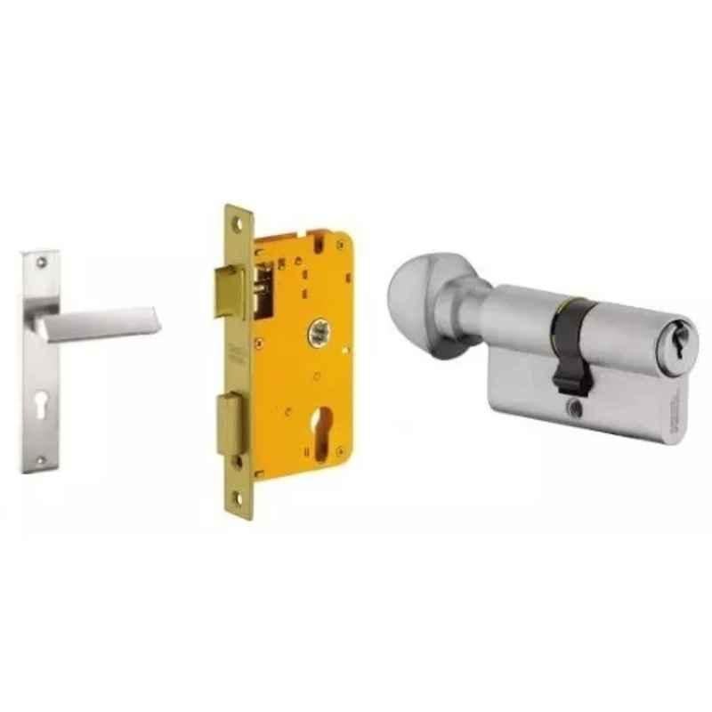 Dorset HL Series Elmo 60mm Stainless Steel Door Handle Lock Set with Knob & Key