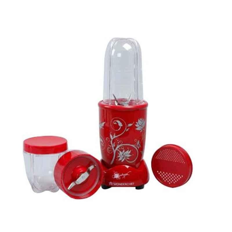 Wonderchef Nutri-Blend 400W Red Mixer Grinder with 2 Jars, 63152173