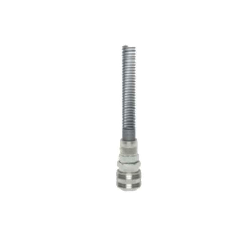 Ludecke ESN8TQF 8x10mm Single Shut Off Quick Plated Squeeze Nut & Spring Guard Connect Coupling