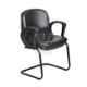 VJ Interior 19x19 inch Cushioned Leather Mid Back Office Visitor Chair, VJ-1207