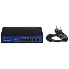 CP Plus 6 Port Switch with 4 Gigabit PoE Port & 2 Gigabit Uplink Port, CP-DNW-GPU4G2-48-V3