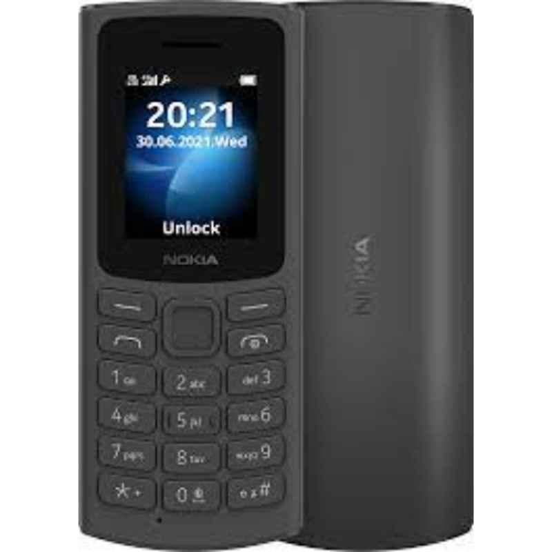 Nokia 105 48/128 MB QQVGA Black 4G Keypad Phone with Wireless FM Radio