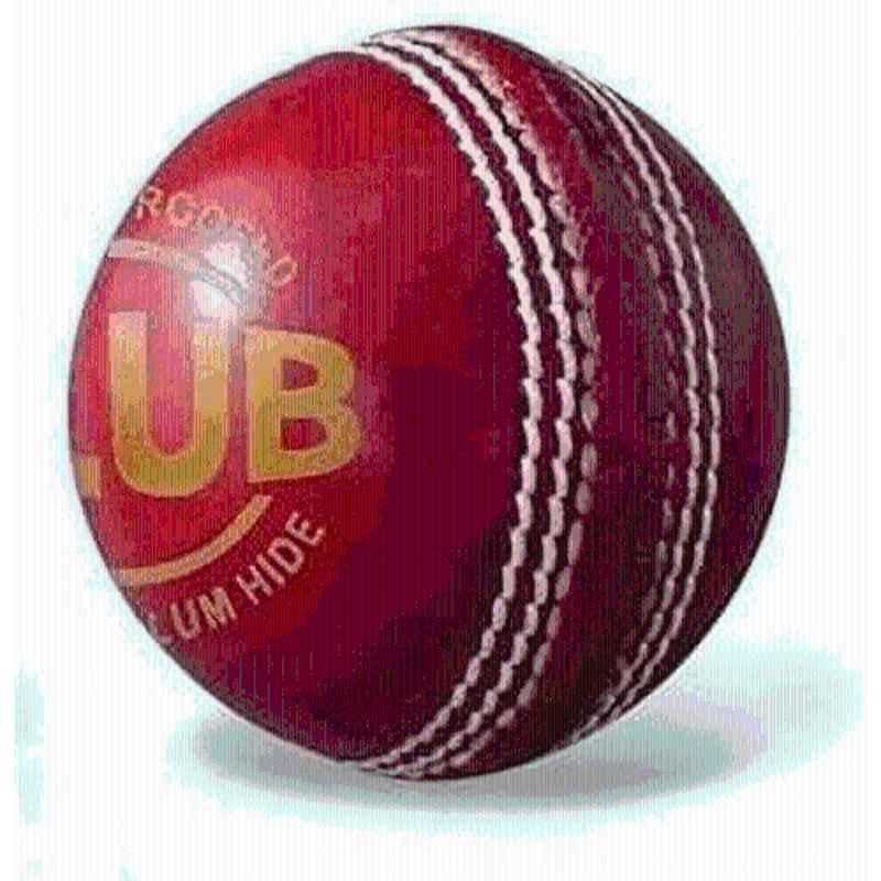 MD Enterprises SPROTIFY RED LEATHER BALL 2PCS Cricket Leather Ball (Standard Red)