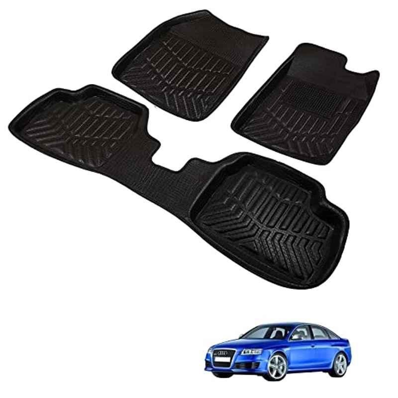 Kozdiko 3D Black Car Foot Mat Set for Audi RS6, dshbdhb84