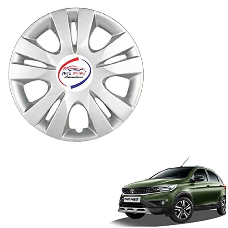 Auto Pearl 4 Pcs 13 inch ABS Hubcap Wheel Cover Set with Retention Ring for Tata Tiago NRZ WCDZR31