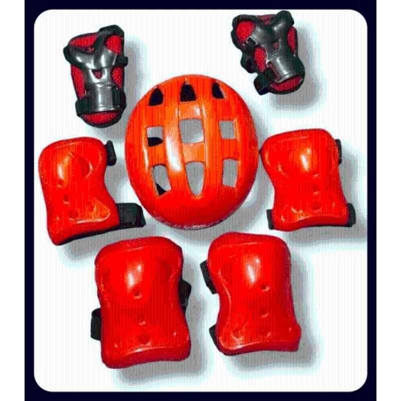 STYRKR Red skating Protection Kit Helmet Elbow Guard Knee Guard Hand Guard Skating KitKIT-1286