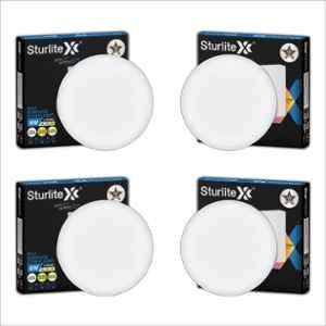 Sturlite Lexxo 8W 640lm Warm, Neutral & Cool White 3 in 1 Round LED Surface Light (Pack of 4)