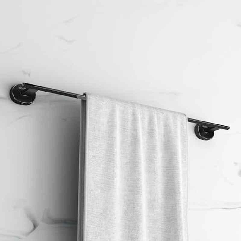 Plantex Stainless Steel 24 inch Towel Rod for Bathroom/Towel Holder in Bathroom/Towel Holder/Bathroom Accessories PVD Black Finish Onix
