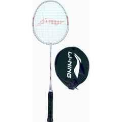 Li-Ning XP-90-IV 86g Black & White, Silver Strung Badminton Racquet