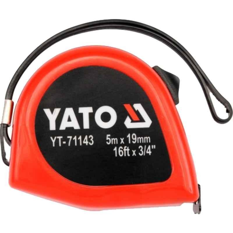 Yato 5m 19mm Steel Metric & inch Measuring Tape, YT-71143