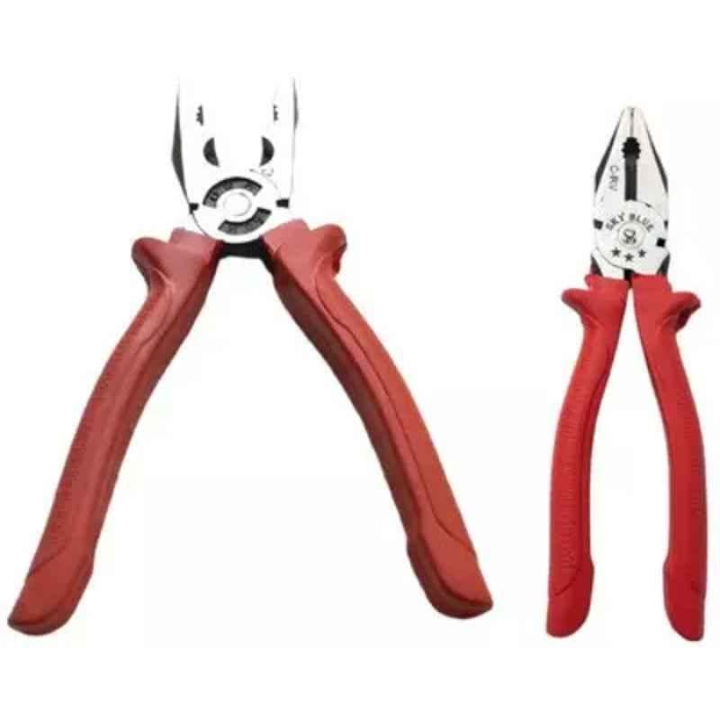 Sky Blue 2 Pcs 7.8 inch Lineman Plier Combo, SBE_PLIER_COMBO_MOD_00948