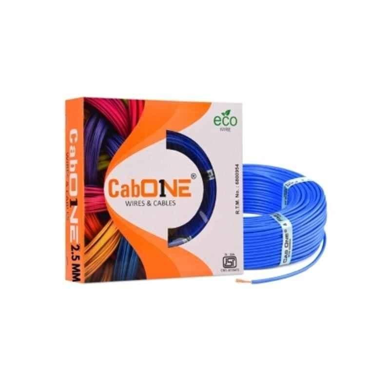 CabONE 2.5Sqmm Blue FR PVC Multistrand CCA Electrical Wire, CabONE021, Length: 90 m