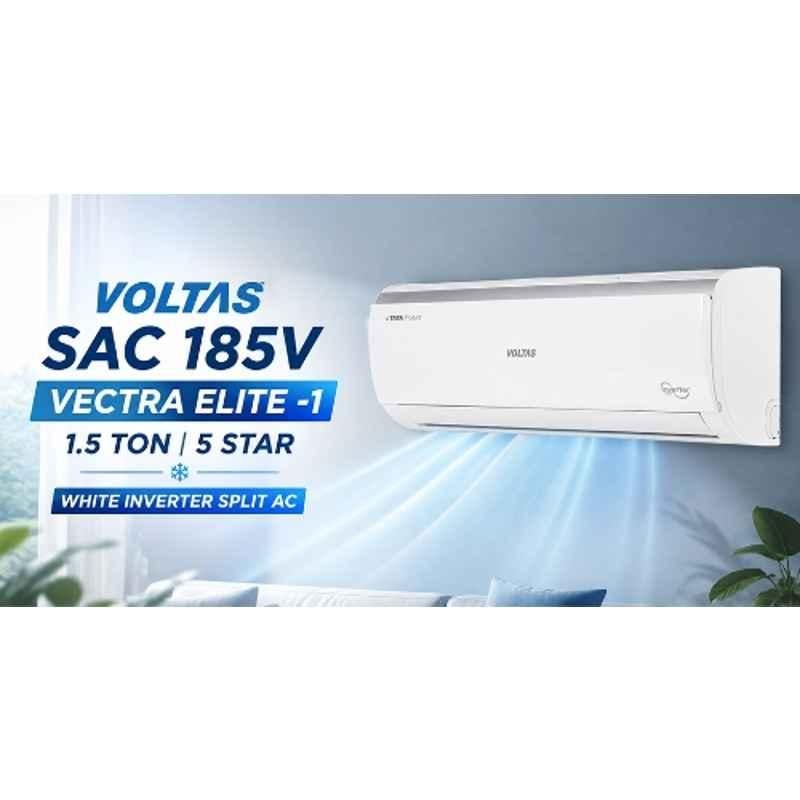 Voltas SAC 185V Vectra Elite -1 1.5 Ton 5 Star White Inverter Split AC