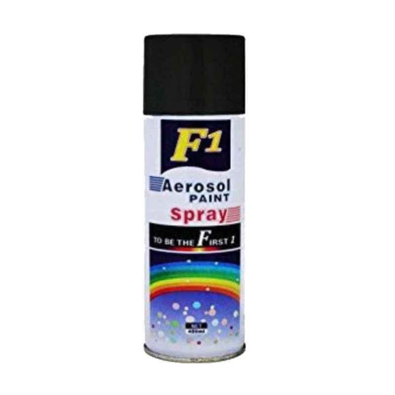 F1 450ml Scratch Remover Black Aerosol Paint Spray for Car & Bike