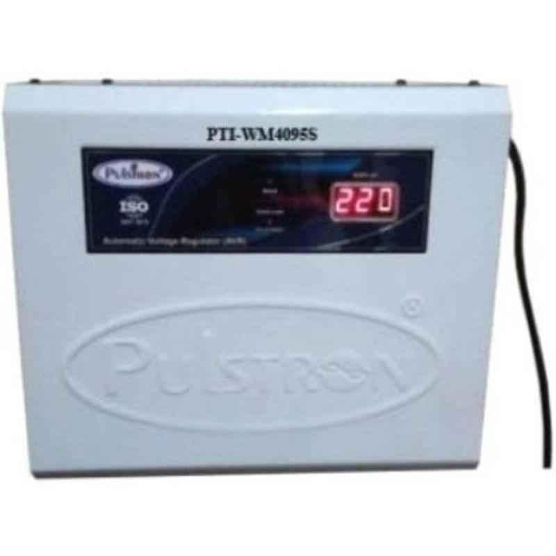 Pulstron PTI-WM4095S 4kVA 90-290V Single Phase White Automatic Mainline Voltage Stabilizer