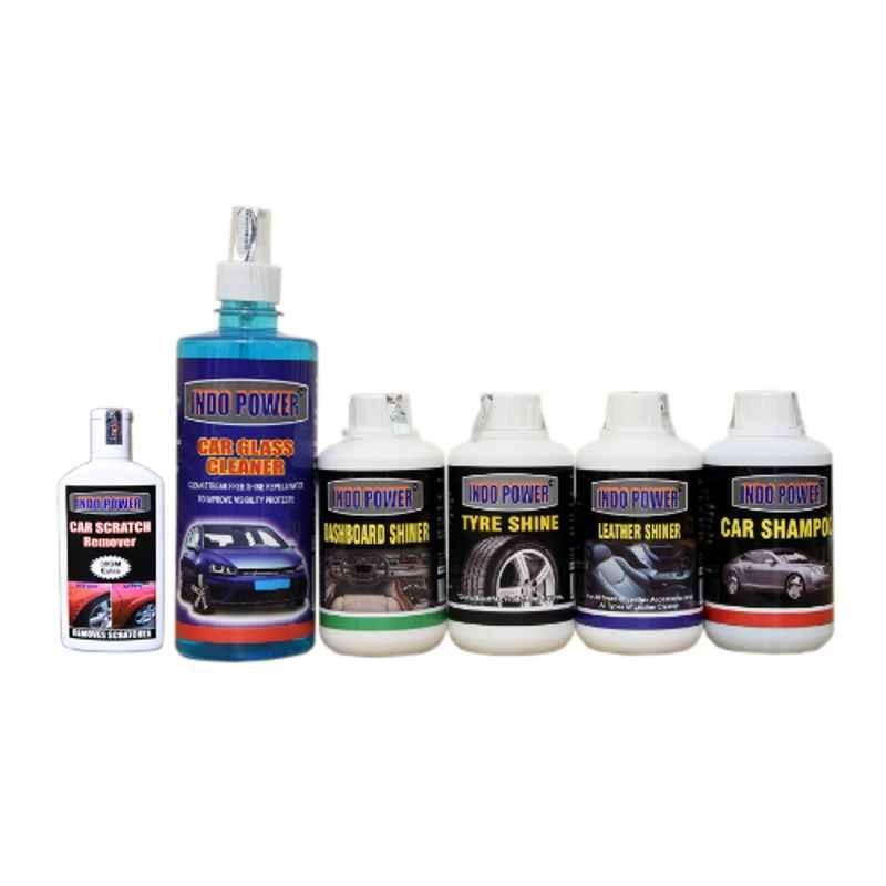 Indopower Ff715 Car Glass Cleaner, Dashboard Shiner, Tyre Shiner, Leather Shiner, Car Shampoo, Scratch Remover Kit, AHh717-picture-25