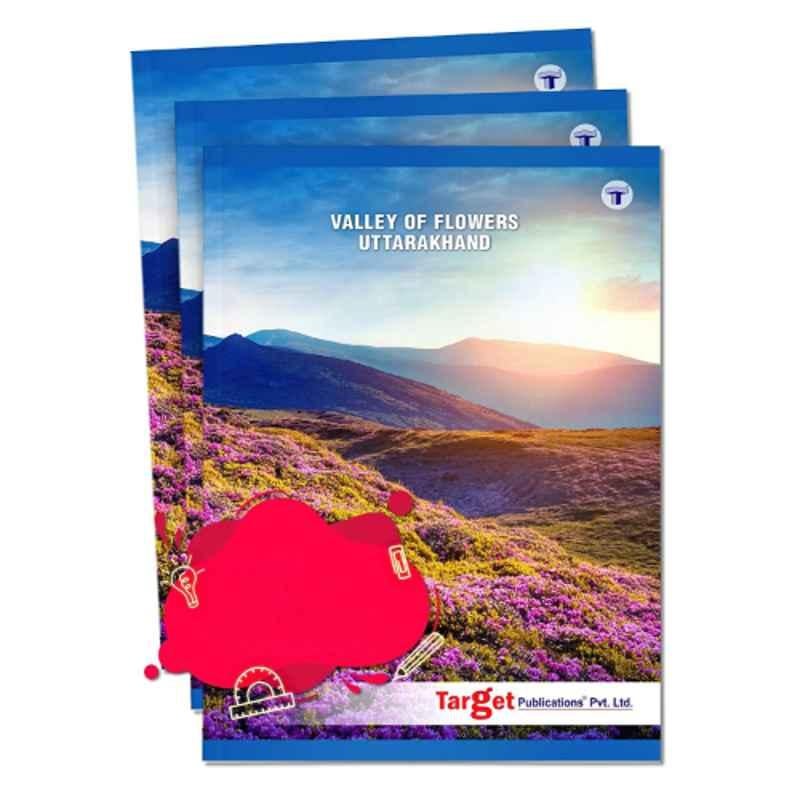 Target Publications 3 Pcs A4 164 Pages Valley of Flowers Long Notebook Set