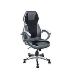Sunview Grey & White Body Line High Back Executive Chair with Adjustable Height