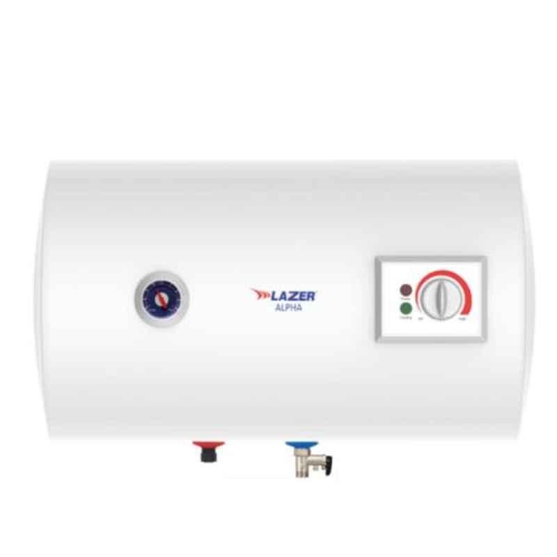 Lazer Alpha 35L White Horizontal Electric Storage Water Heater