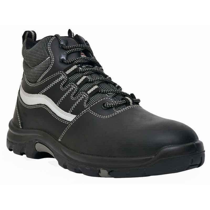 Allen Cooper AC-1426 Heat Resistant Black Work Safety Shoes, Size: 10
